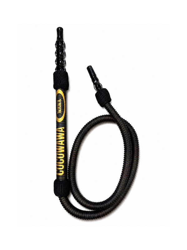 CocoWawa shisha slang zwart niet-wasbare waterpijp slang van 150 cm met stevig mondstuk