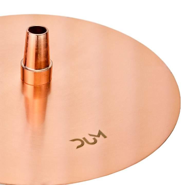 Complete set Dum SS71 Big Buffer Gold waterpijp inclusief siliconenslang en kolentang
