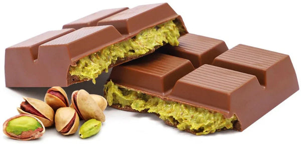 Crispy Pistachio Dubai Chocolade XXL 210 gram extra gevuld met pistache en knafeh - voorkant verpakking
