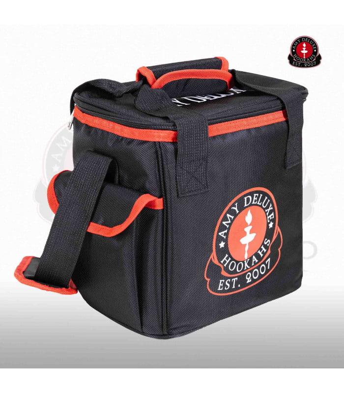 Draagtas van de Amy Deluxe 116.03 Alu Mini Bag shisha set zwart