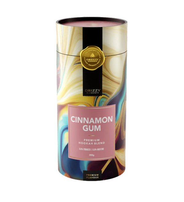Drizzy Elements Cinnamon Gum shisha tabak 200 gram - zoete kauwgom en kaneel waterpijp blend in hersluitbare pot