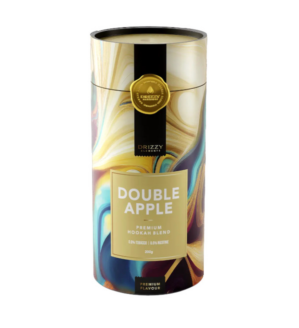 Drizzy Elements Double Apple 200 gr nicotinevrije shisha tabak in afsluitbare verpakking