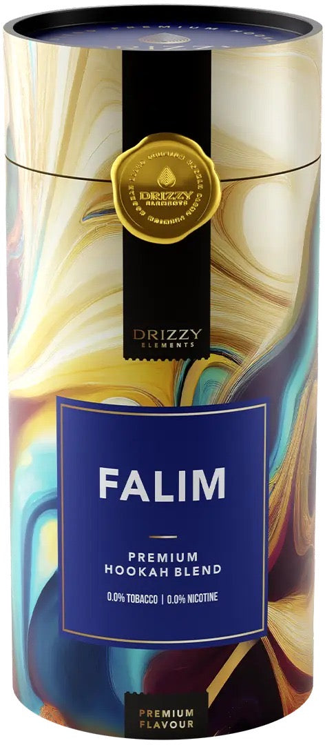 Drizzy Elements Falim tabak 1 kg emmer - frisse waterpijp tabak met kauwgomsmaak, alternatief voor Adalya Turkish Gum