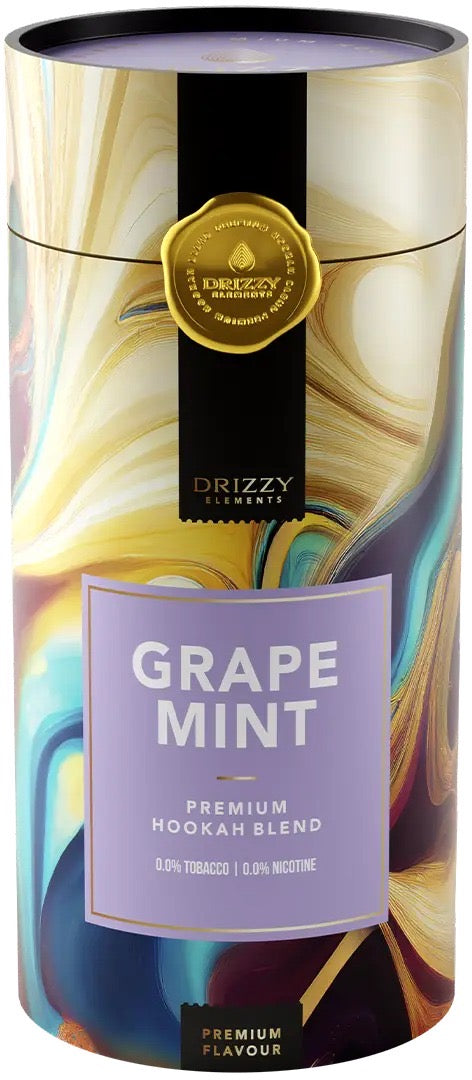 Drizzy Elements Grape Mint shisha tabak 1 kg emmer - druif en mint waterpijp smaak
