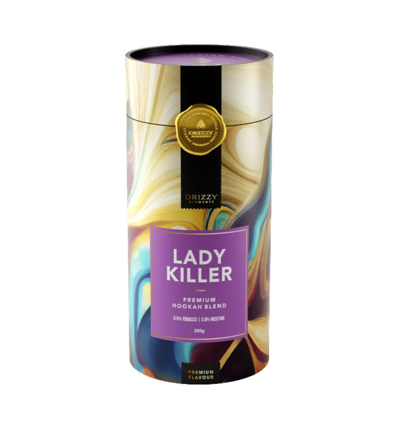 Drizzy Elements Lady Killer 200 gr pot - fruitige waterpijp smaak met tropische fruittonen en bessen
