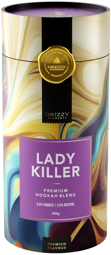 Drizzy Elements Lady Killer tabak 1 kg emmer - tropisch fruitige shisha smaak, alternatief voor Adalya Lady Killer