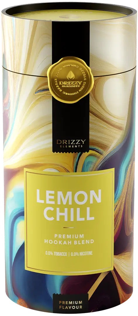 Drizzy Elements Lemon Chill 1 kg emmer - frisse citroen shisha tabak zonder nicotine