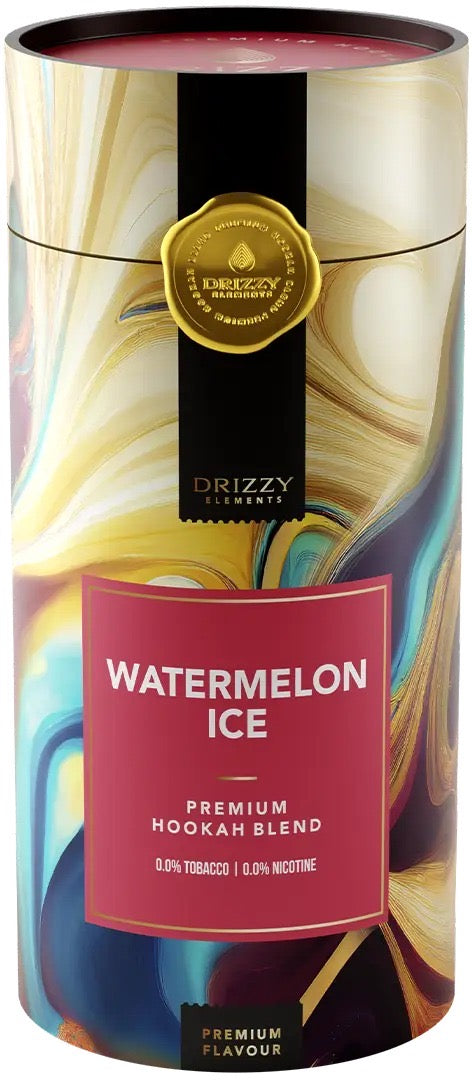 Drizzy Elements Watermelon Ice shisha tabak 1 kg in hersluitbare emmer - waterpijp tabak met zoete watermeloen en koele afwerking