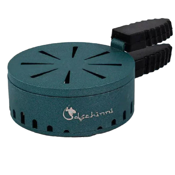 Dschinni The Crown HMD Turkis - turquoise heat management device voor shisha en waterpijp, bovenaanzicht