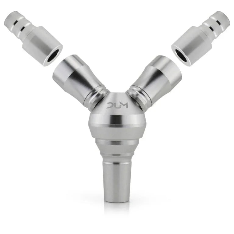 Dum 2Gether waterpijp slang duo adapter voor twee shisha slangen op één aansluiting