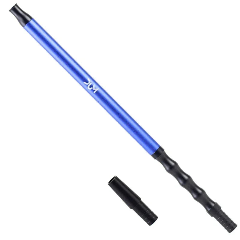 Dum aluminium shisha mondstuk 35 cm in blauw voor waterpijp slang