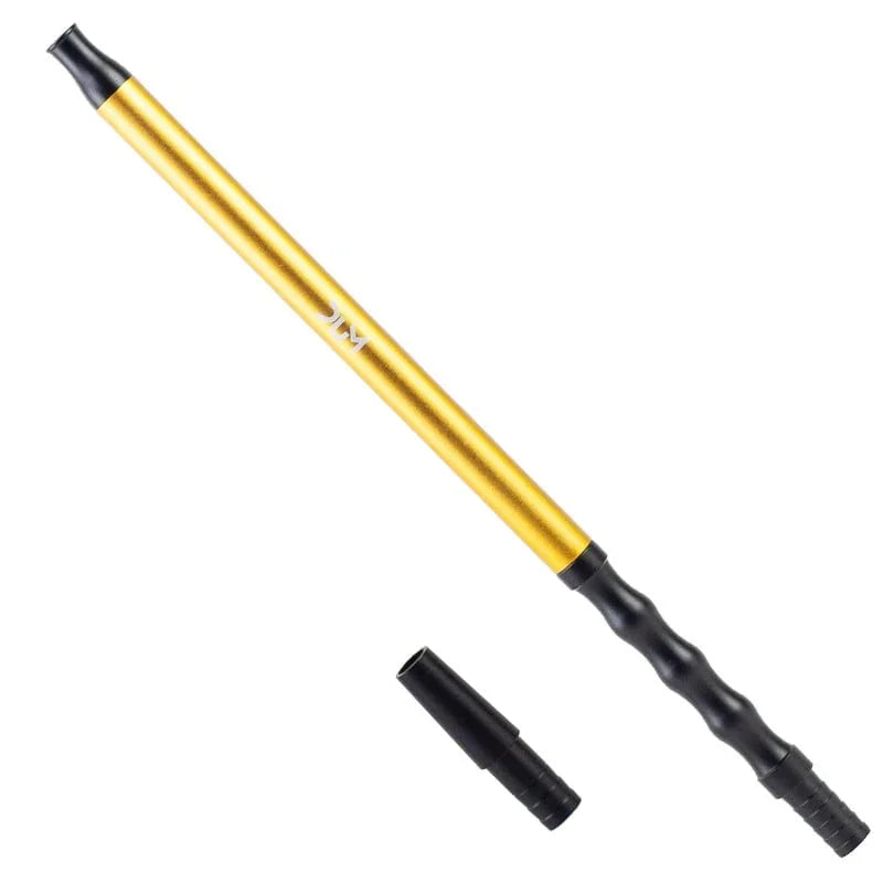Dum aluminium shisha mondstuk 35 cm in goud voor waterpijp slang