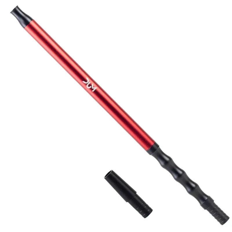 Dum aluminium shisha mondstuk 35 cm in rood voor waterpijp slang