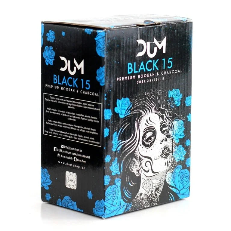 Dum Black 1 kg C15 waterpijp kolen - dubbel verpakt voor versheid