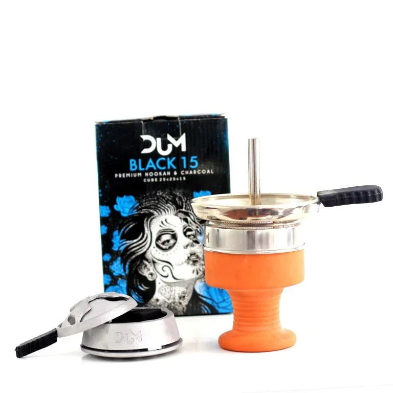 Dum Black kolen 15mm C15 - geur- en smaakvrije shisha kolen in pak van 1 kg