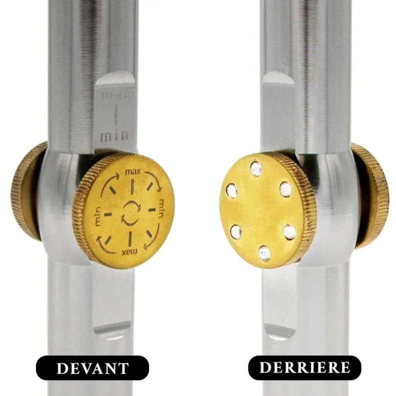 DUM BOOST M waterpijp 47 cm roestvrij staal en dik glas