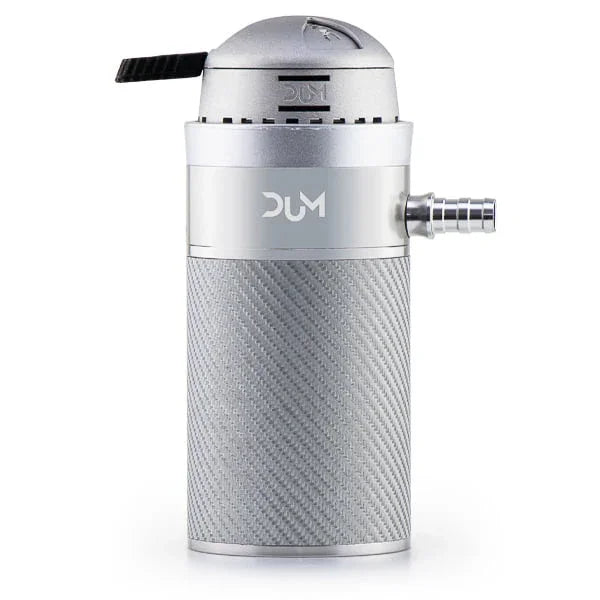 Dum Car Pack waterpijp zilver - mobiele shisha set in stijlvolle kleur