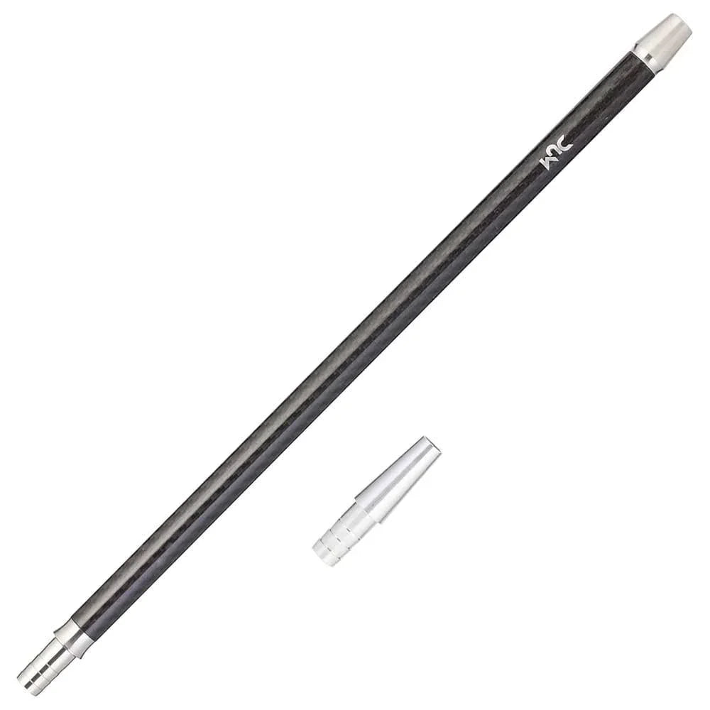 DUM Carbon Mondstuk 40cm zwart - zwart carbon mondstuk voor waterpijp en shisha