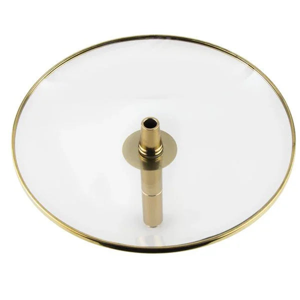 Dum Crazy Skull Gold waterpijp asbak en glazen vaas - detailopname goud