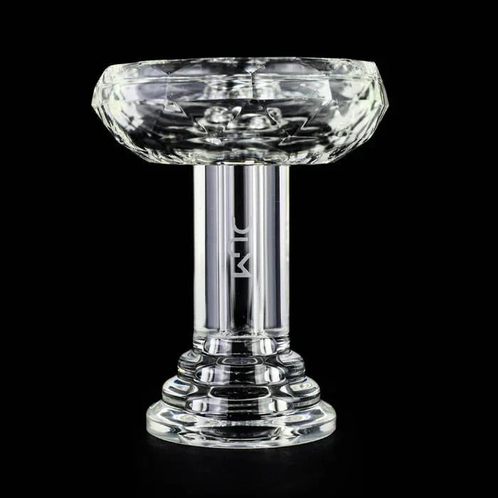 Dum Crystal Case waterpijp tabakskop - phunnel glazen kop zijaanzicht