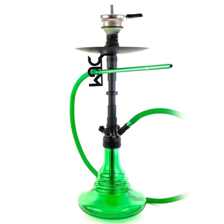Dum D100 Fat Smoke groene waterpijp - complete shisha met ingebouwde diffusor en stenen tabakskop