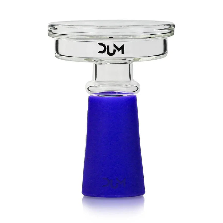 Dum Fireplace Wind Bowl glazen shisha tabakskop in blauw, 123 gram