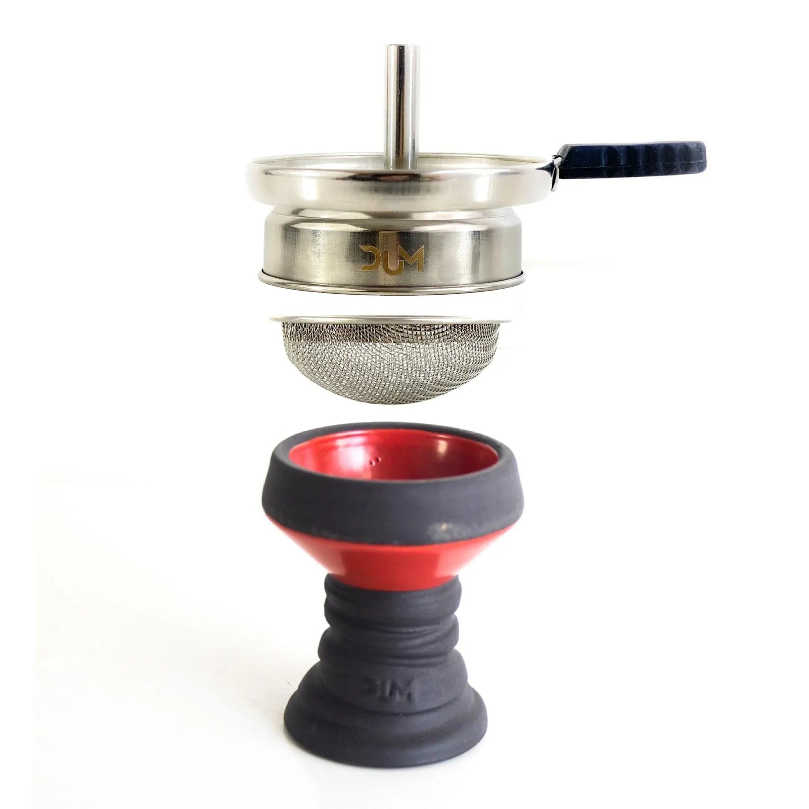Dum Full Heater geglazuurde stenen shisha tabakskop - zijaanzicht
