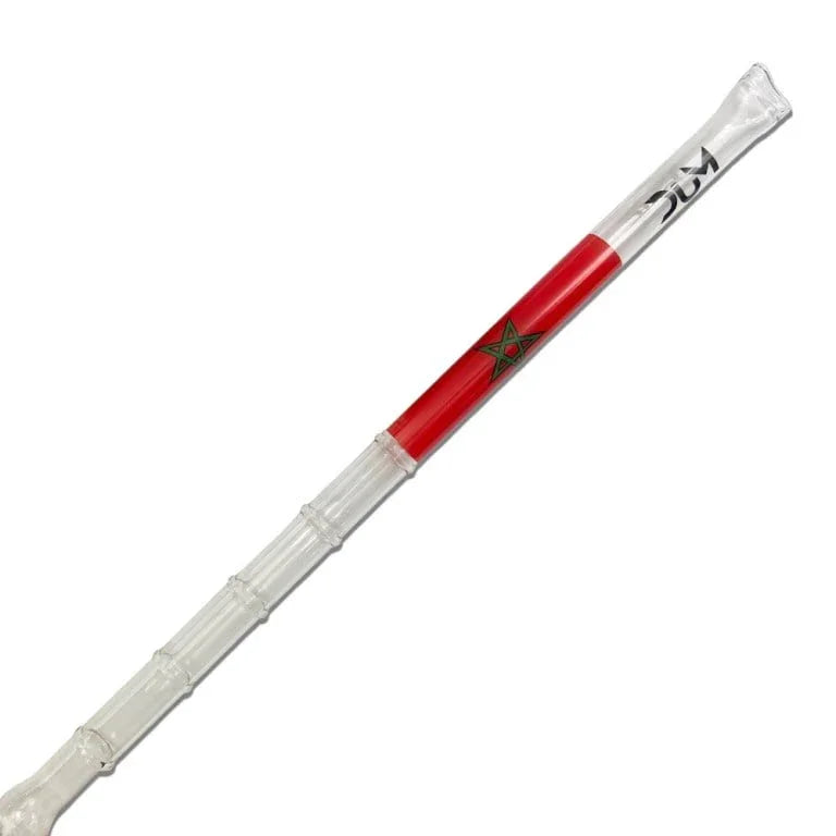 Dum Glazen Mondstuk XXL Marokko vlagmotief - shisha mondstuk 60 cm glas