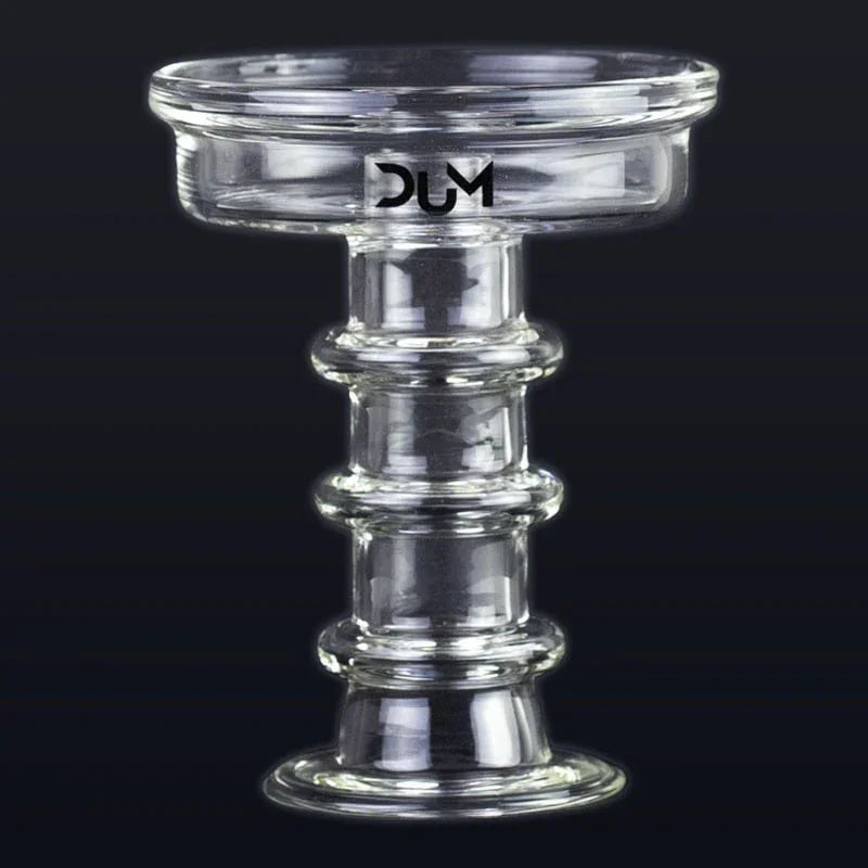 Dum Ideally glazen shisha kop - transparante afwerking detailfoto