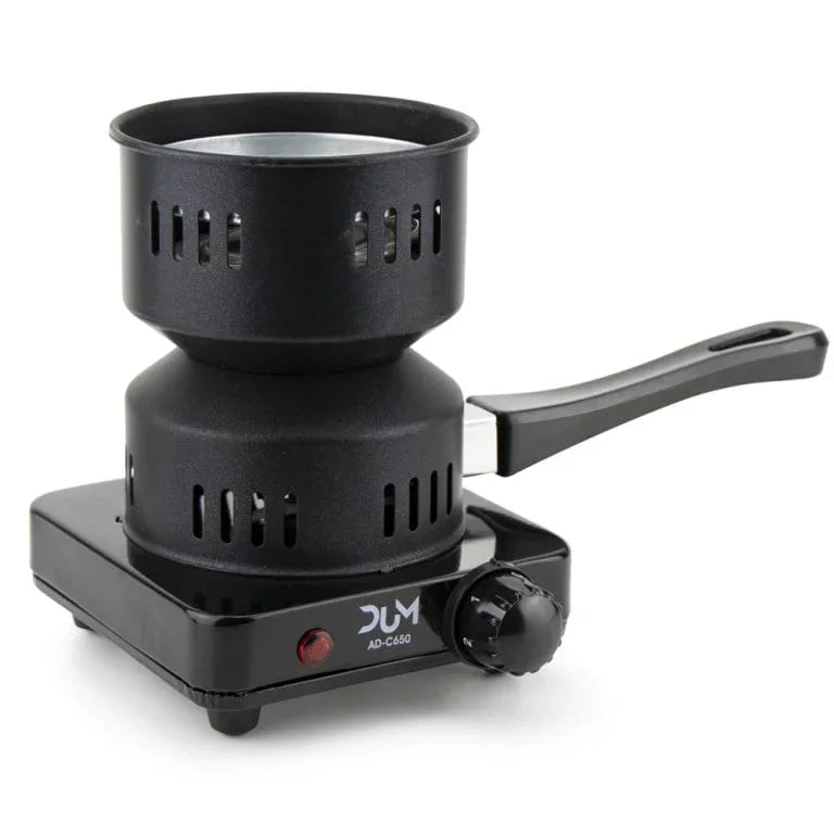 Dum Kolenbrander Casserole 650 Watt bovenaanzicht met gloeidraad voor shisha kolen
