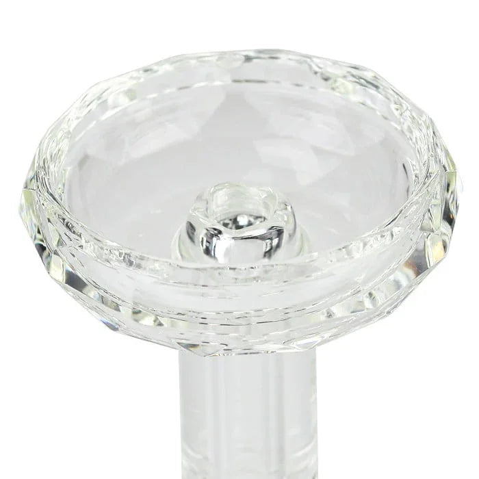 Dum Kristal Glazen Tabakskop Crystal Case - detail van het glas en de phunnel