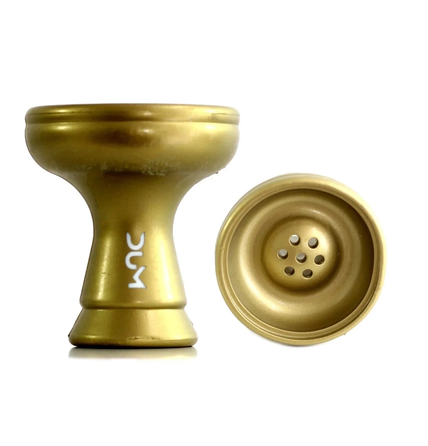 Dum Los Silicone Vortex shisha tabakskop in goud, 10 cm hoog, siliconen waterpijp kop