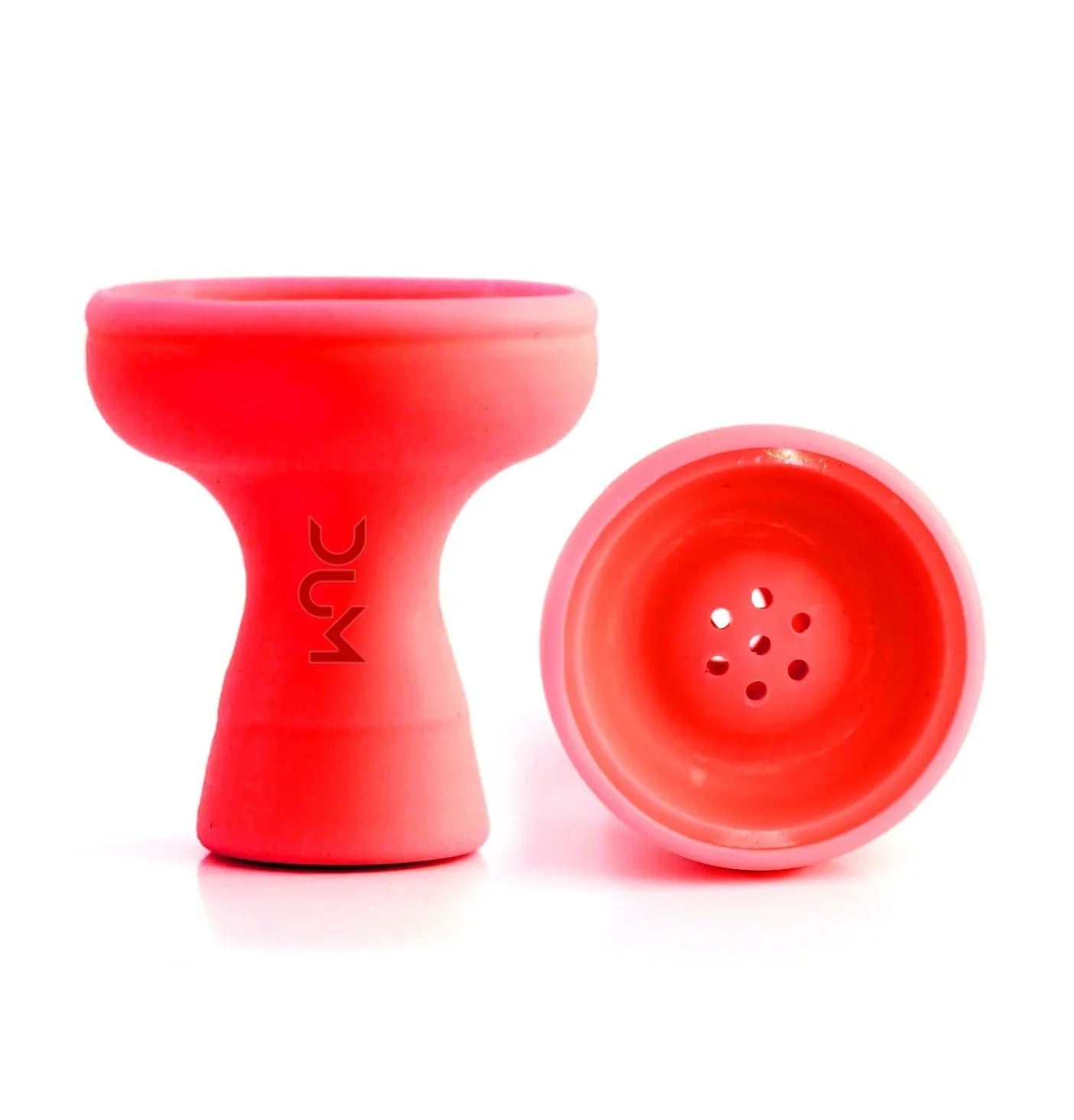 Dum Los Silicone Vortex shisha tabakskop rood, gelijkmatige warmteverdeling, 10 cm