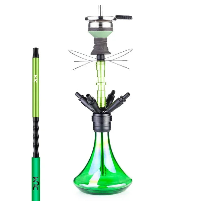DUM Magnum 2.0 Medium shisha in groen - kleurverloop op de rookkolom