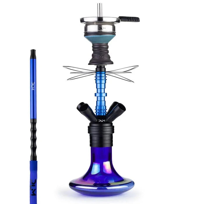 Dum Magnum 2.0 Mini shisha blauw - kleurverloop aluminium waterpijp 44,5 cm