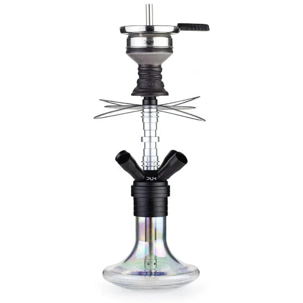 Dum Magnum 2.0 Mini waterpijp zilver - compacte shisha met aluminium rookkolom