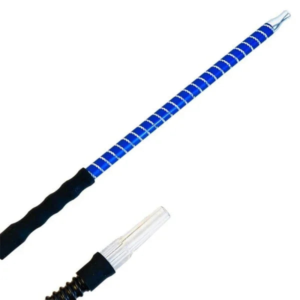 Dum Marrakech Pro waterpijp slang set in blauw - wasbare siliconen shisha slang