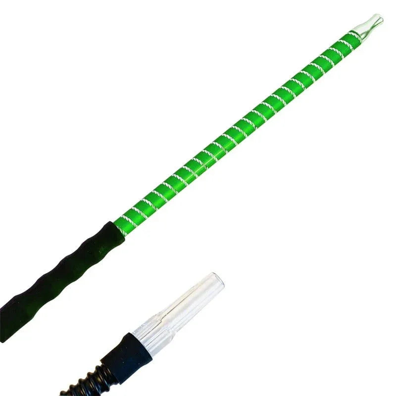 Dum Marrakech Pro waterpijp slang set in groen - complete shisha slang set met mondstuk