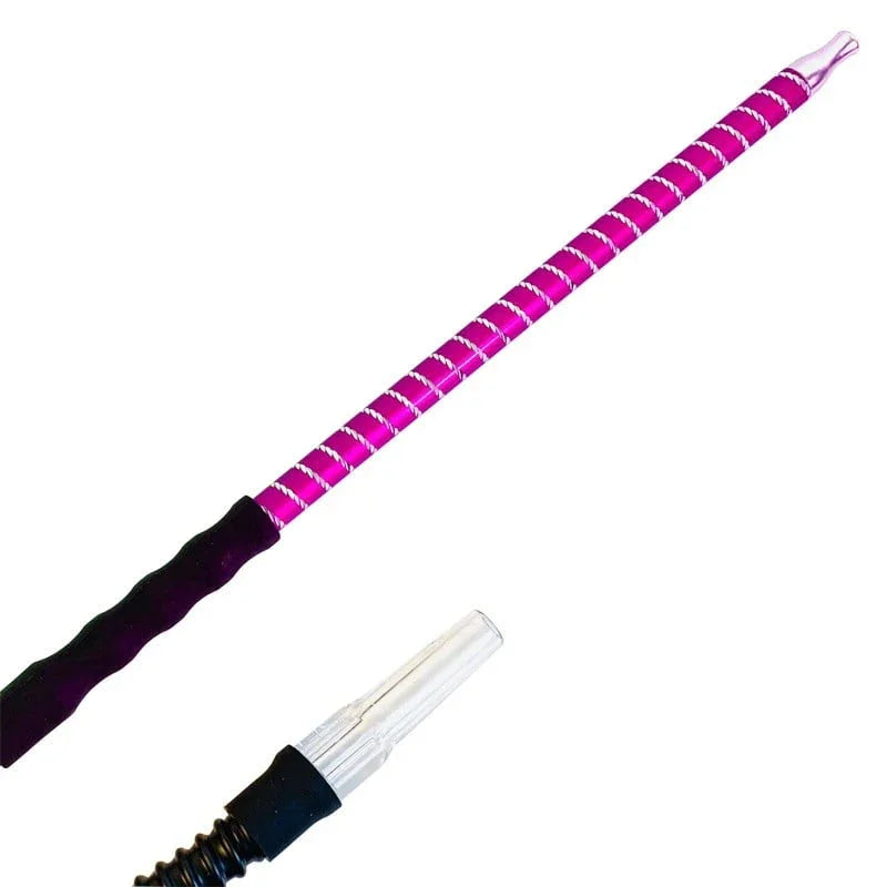 Dum Marrakech Pro waterpijp slang set in roze - wasbare siliconen waterpijp slang met grip
