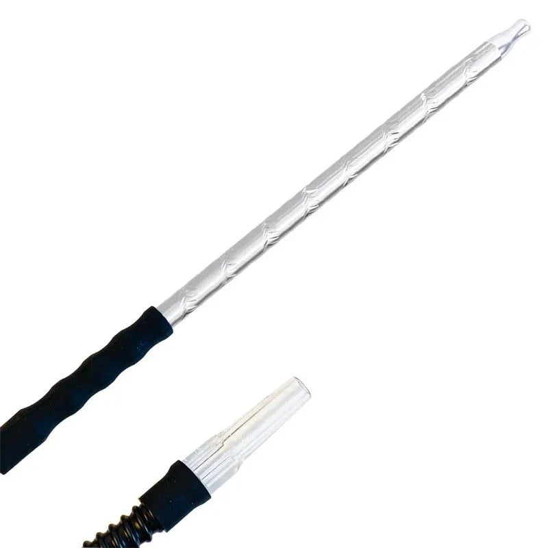 Dum Marrakech Pro waterpijp slang set in zilver - shisha slang set geschikt voor Dum en Amy Deluxe