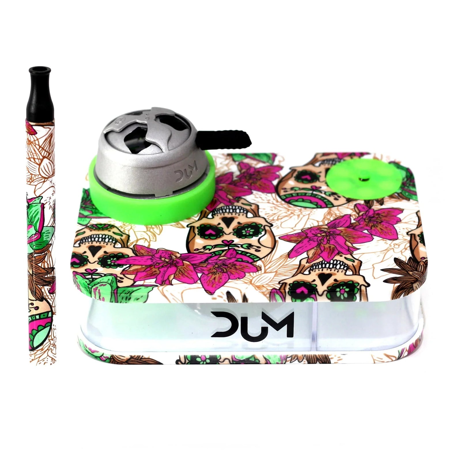 Dum Party Box shisha in paars met LED-verlichtingssysteem en afstandsbediening