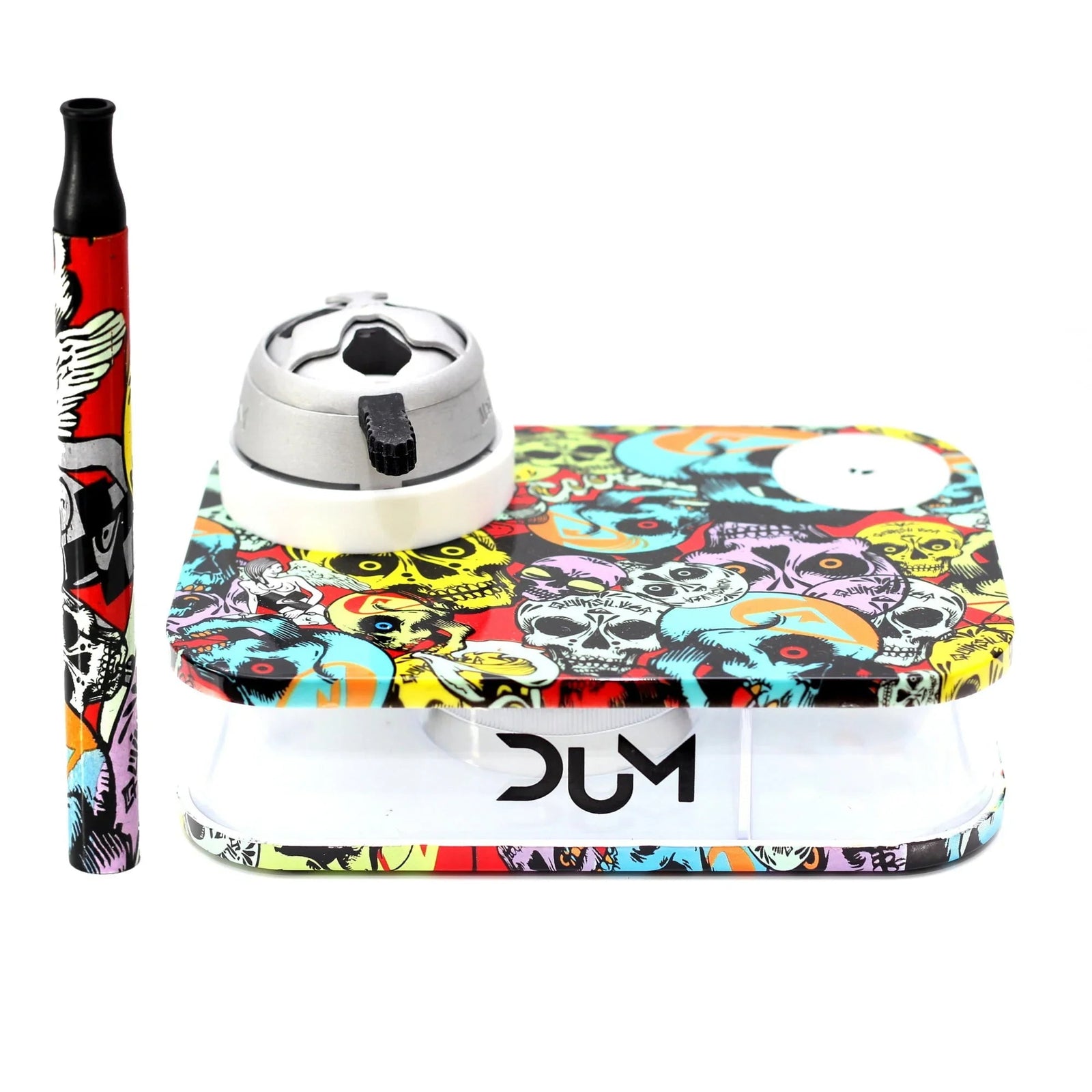 Dum Party Box transparante variant van de complete shisha set met kleuraccenten