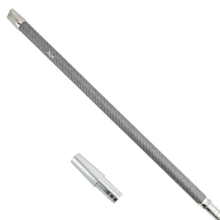 Dum Perfect Carbon mondstuk voor waterpijp 40 cm in zilver