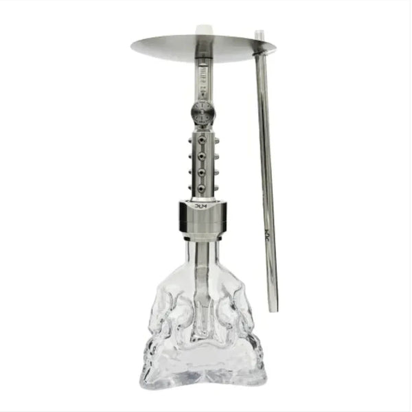 DUM Phillip P Silver Flame waterpijp zilver vlamdesign 60 cm complete shisha set