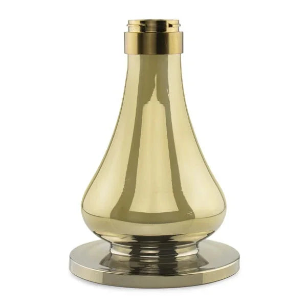 Dum Piccolo Ram Gold gouden waterpijp vaas - kristallen glazen vaas detail