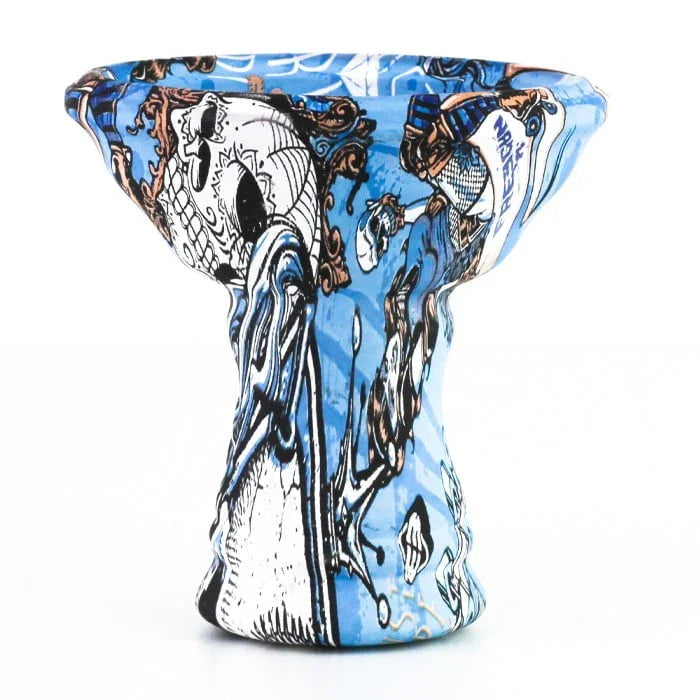 Dum Pinga Phunnel shisha tabakskop blauw keramiek