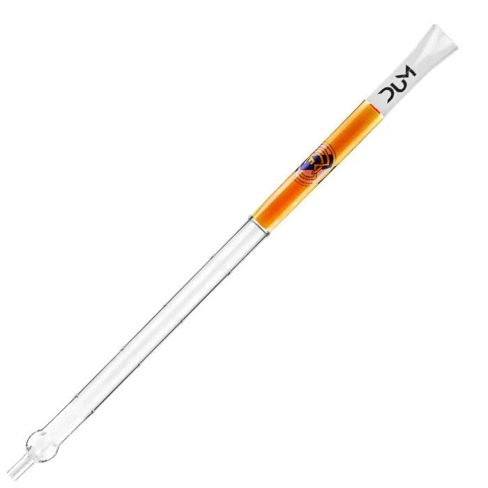 Dum Real Madrid glazen shisha mondstuk XXL 60 cm - vooraanzicht met clubdesign in glas