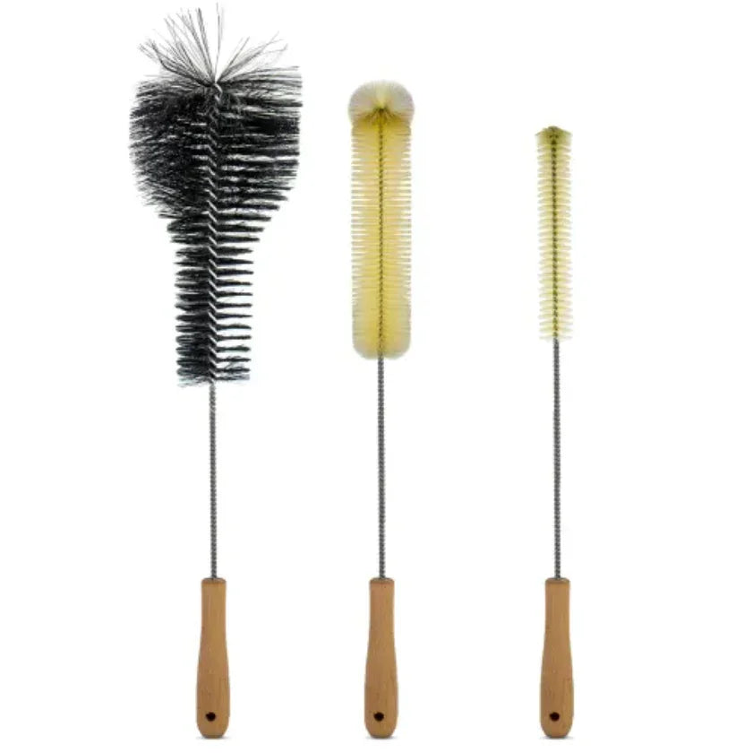 Dum shisha borstel set medium met 3 reinigingsborstels voor waterpijp - lange borstel, middelgrote borstel en kleine borstel