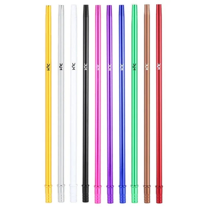 Dum shisha mondstuk Aluminium Slim 35 cm - waterpijp mondstuk standaard kleur