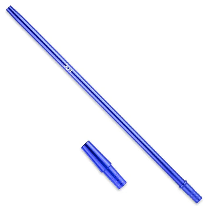 Dum shisha mondstuk Aluminium Slim blauw - waterpijp mondstuk 35 cm blauw